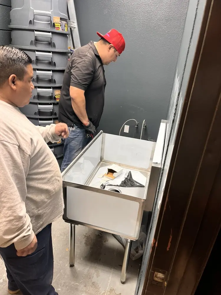 Commercial plumbing and sink installation in Somerall
